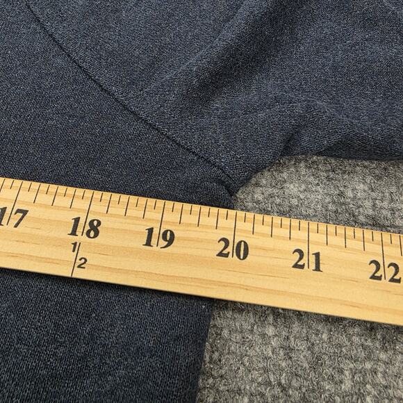 prAna Sweater Dress Womens Small Blue Heather Nautical Cozy Up Terry Pockets - Picture 8 of 16